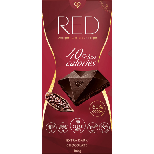 Red Delight EXTRA horká čokoláda 60% 100 g