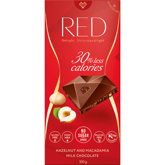 Red Delight Mliečna čokoláda s orieškami 35% 100 g
