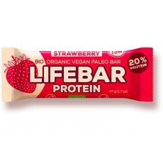 Bio tyčinka Lifebar protein jahodová 47g