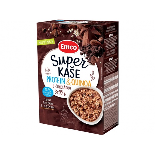 Super kaša Protein & quinoa s čokoládou 3x55g