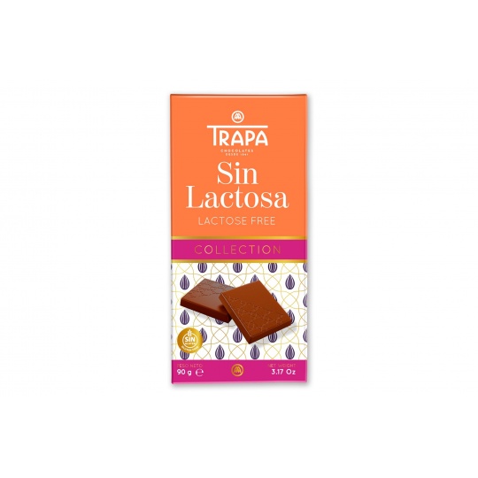 Čokoláda mliečna bez laktózy-TRAPA 90g