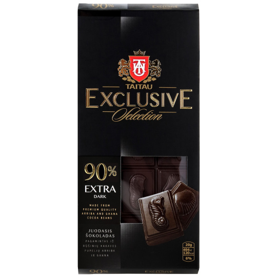 Horká čokoláda 90% Taitau Exclusive Selection 100g