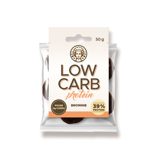 Low carb protein srdíčka brownie 50 g