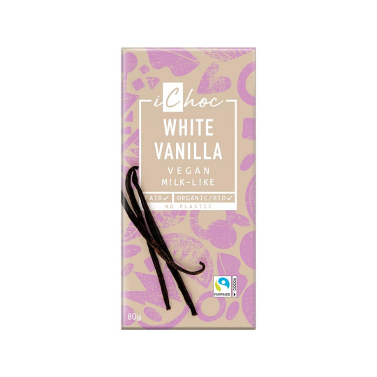 Organická biela čokoláda s vanilkou 80 g