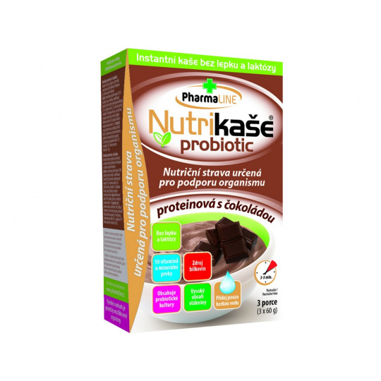 Nutrikaša probiotic proteínová s čokoládou 3x60g