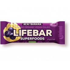 Organic Lifebar Superfoods acai banán 47g