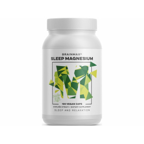 Sleep Magnesium, 320 mg, 100 kapsúl (Horčík, GABA, L-theanin, Vitamín B6, šťava z višne)