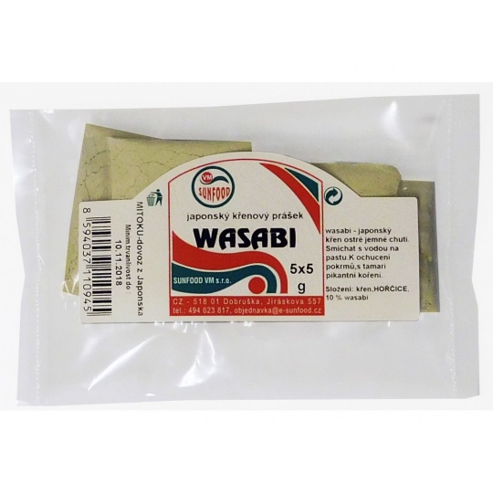Wasabi, japonský chren v prášku 25g