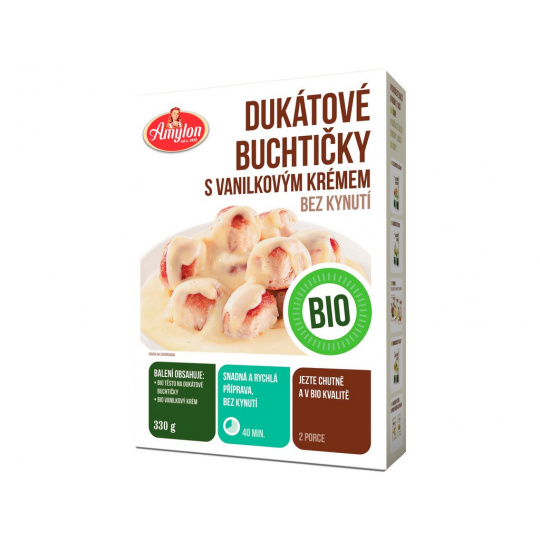 Bio dukátové buchtičky s bio vanilkovým krémom 330 g