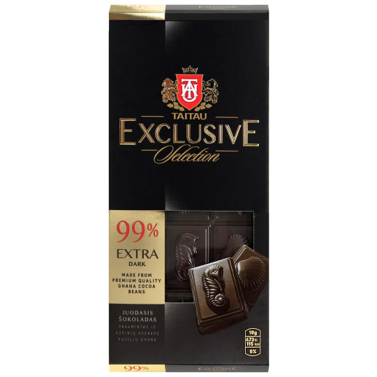 Horká čokoláda 99% Taitau Exclusive Selection 90g